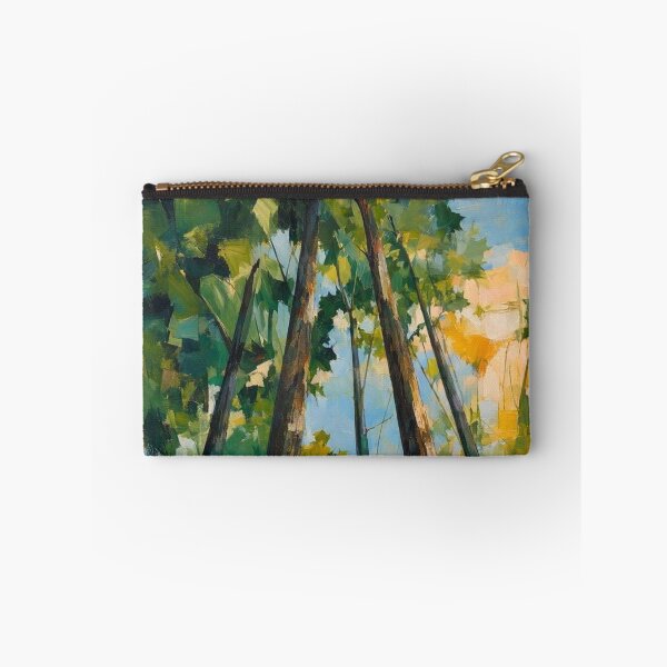 Item preview, Forest Tree Canopy Painting Sunlight Woods Art designed and sold by ShieldRockPrints.
