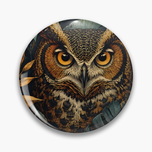 Item preview, Mystic Owl Jungle Vintage Illustration designed and sold by RkskArt.