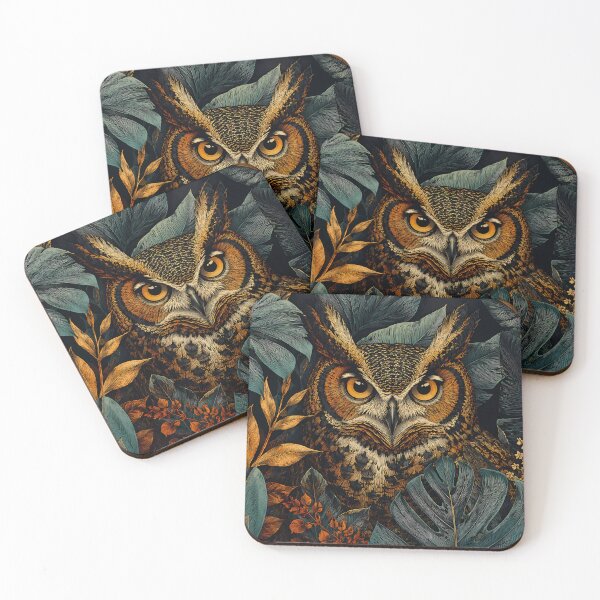 Item preview, Mystic Owl Jungle Vintage Illustration designed and sold by RkskArt.