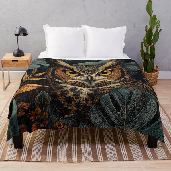 Item preview, Mystic Owl Jungle Vintage Illustration designed and sold by RkskArt.