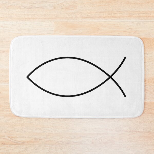 Item preview, Minimal Ichthys Fish Ancient Christian Symbol designed and sold by Art&Fun.