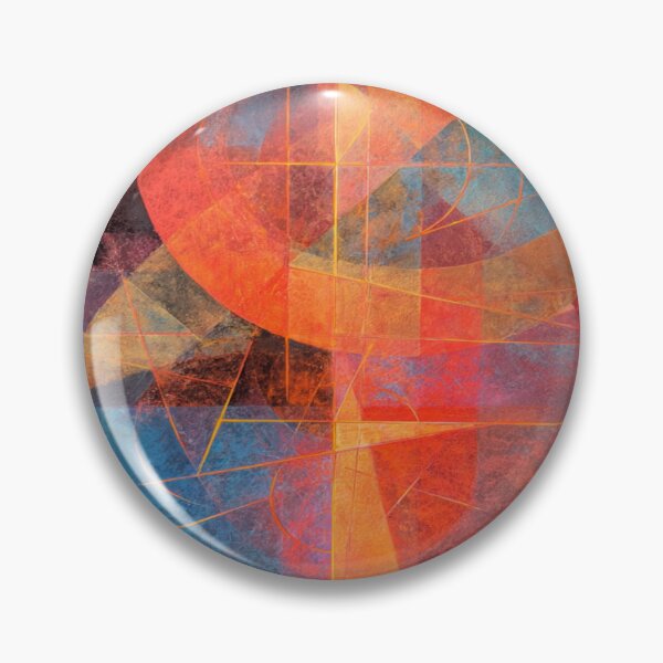 Item preview, Vibrant Geometric Abstraction With Distressed Texture designed and sold by Aliforall.