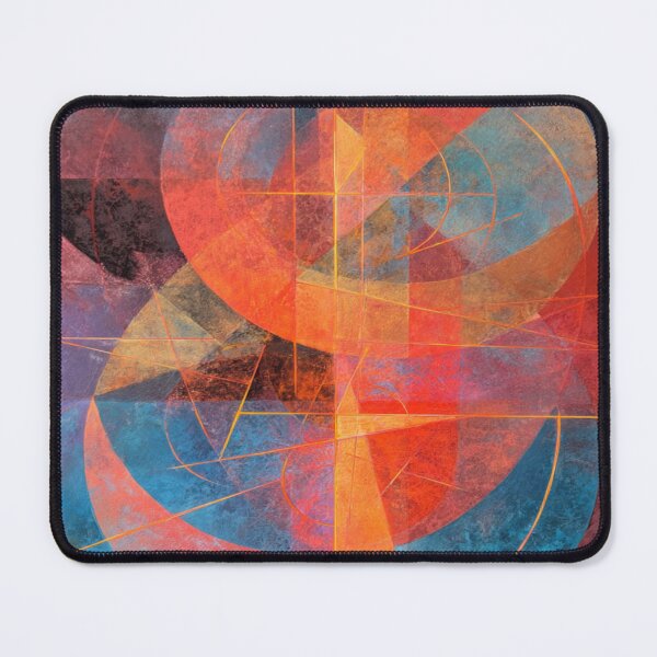 Item preview, Vibrant Geometric Abstraction With Distressed Texture designed and sold by Aliforall.