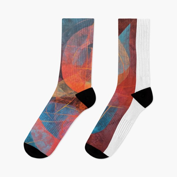 Item preview, Vibrant Geometric Abstraction With Distressed Texture designed and sold by Aliforall.