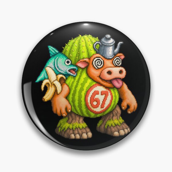 Item preview, 67 Six Seven Pixel Art Meme Halloween designed and sold by InkyGenies.