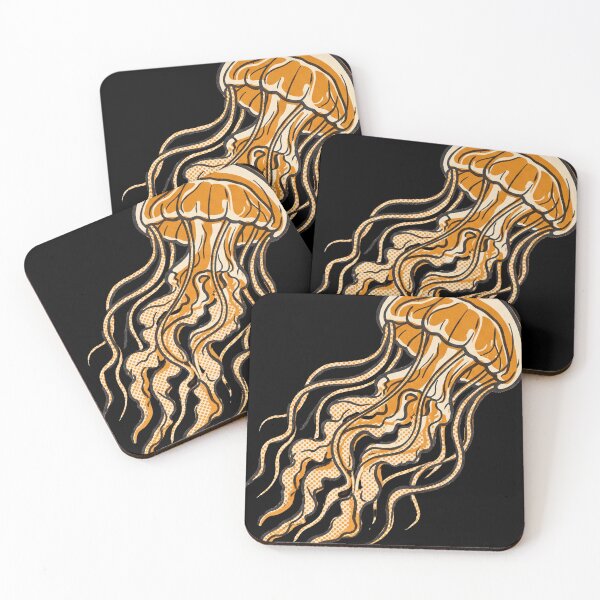 Item preview, Melancholy Jellyfish Nightlight Riso Print designed and sold by Blaacklight.