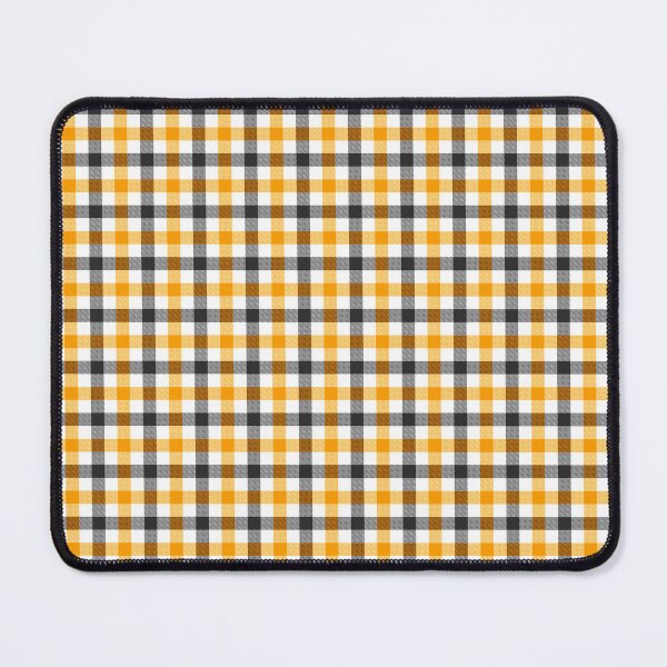 Item preview, Yellow Black and White Gingham Check Design designed and sold by PatternTitan.