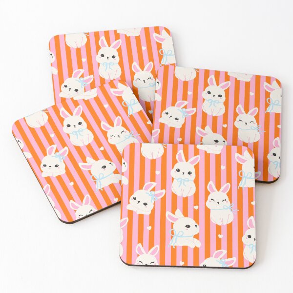 Item preview, Cute Bunny Kawaii Stripe Pattern designed and sold by jianina-alondra.