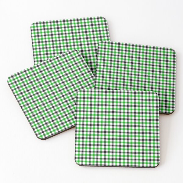 Item preview, Green Black and White Gingham Check Design  designed and sold by PatternTitan.