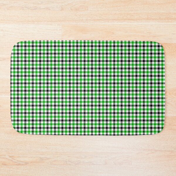 Item preview, Green Black and White Gingham Check Design  designed and sold by PatternTitan.