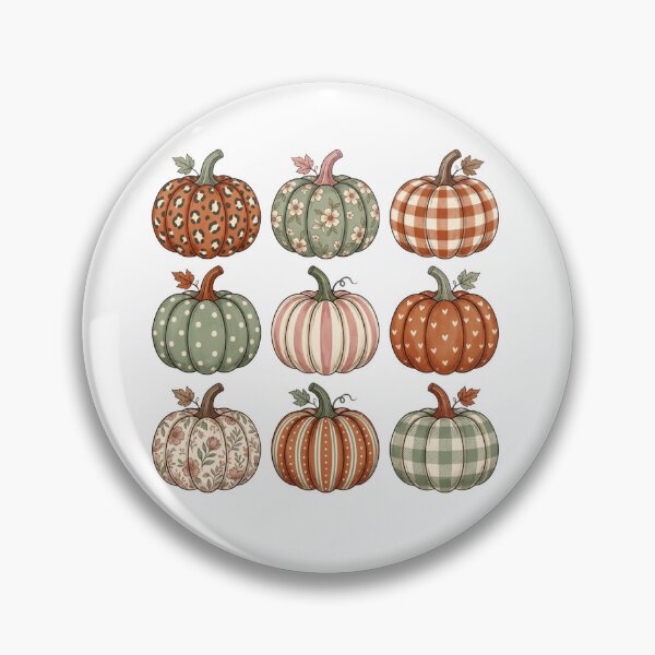 Item preview, Cute Patterned Fall Pumpkins Grid Illustration designed and sold by Pencil .