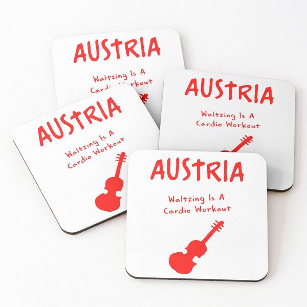 Item preview, Austria Violin Print – Waltzing Is A Cardio Workout, Funny Design designed and sold by MarkedArtPrints.