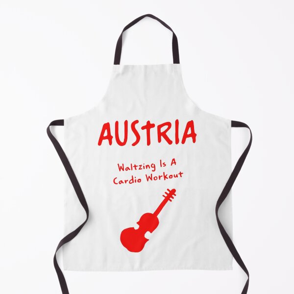 Item preview, Austria Violin Print – Waltzing Is A Cardio Workout, Funny Design designed and sold by MarkedArtPrints.