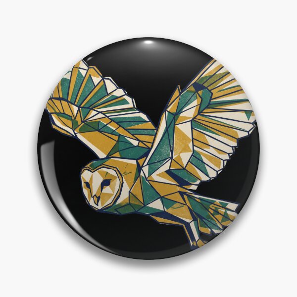 Item preview, Faceted Owl in Flight (Mid-Century Screen Print) designed and sold by Blaacklight.