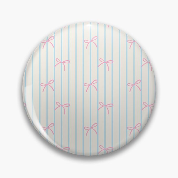 Item preview, Pink Bow Blue Stripe Gift Pattern designed and sold by jianina-alondra.