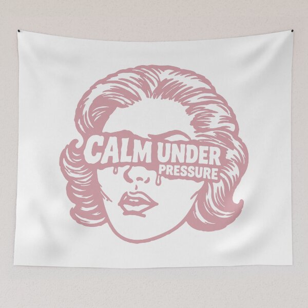 Item preview, Calm Under Pressure Nurse Tote Bag — Pink Accent Edition designed and sold by KiwyStudio.