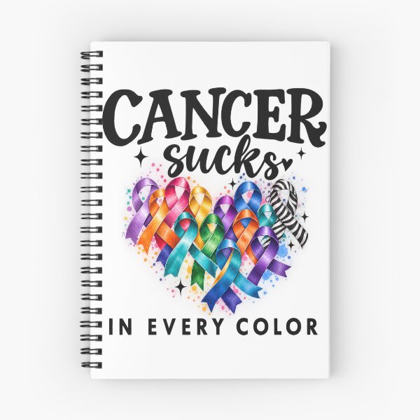 Item preview, Cancer Sucks In Every Color Ribbon Design designed and sold by VGAfanatic.