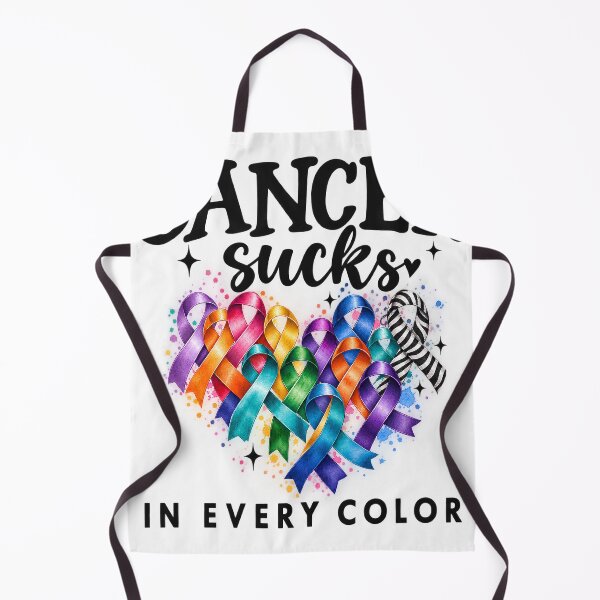Item preview, Cancer Sucks In Every Color Ribbon Design designed and sold by VGAfanatic.