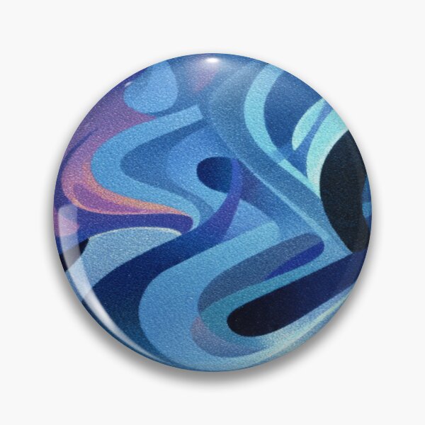 Item preview, Flowing Blue Abstract Ribbons And Shapes designed and sold by Aliforall.