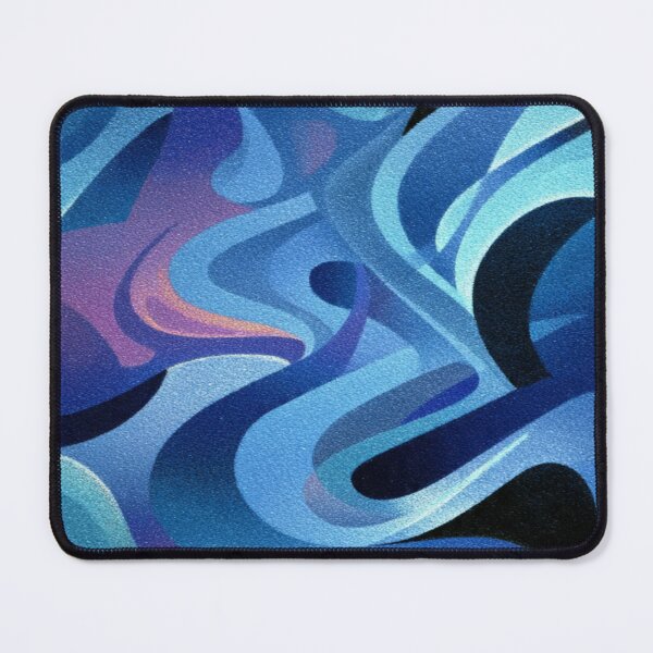 Item preview, Flowing Blue Abstract Ribbons And Shapes designed and sold by Aliforall.
