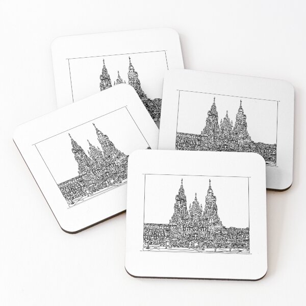 Item preview, Camino De Santiago Cathedral Of Compostela Galicia Urban Sketchers Spain designed and sold by CandelariHinkle.