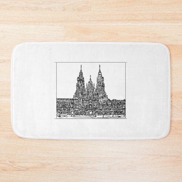 Item preview, Camino De Santiago Cathedral Of Compostela Galicia Urban Sketchers Spain designed and sold by CandelariHinkle.