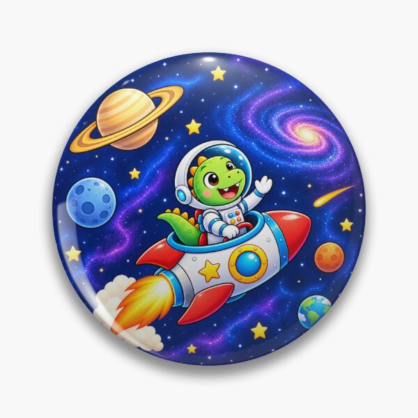Item preview, Cute Dinosaur Space Explorer Astronaut Rocket Adventure designed and sold by TriStudio.