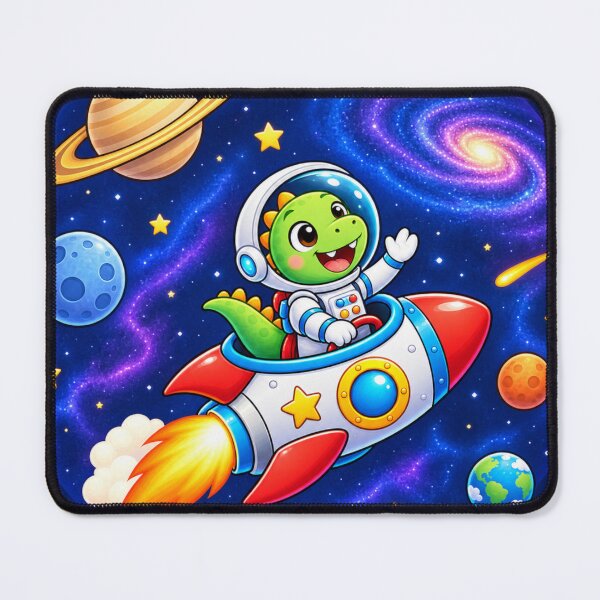 Item preview, Cute Dinosaur Space Explorer Astronaut Rocket Adventure designed and sold by TriStudio.