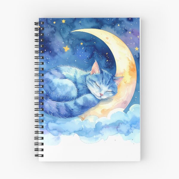 Item preview, Sleeping Cat on Crescent Moon designed and sold by BetweenForms.