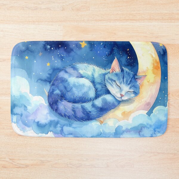 Item preview, Sleeping Cat on Crescent Moon designed and sold by BetweenForms.
