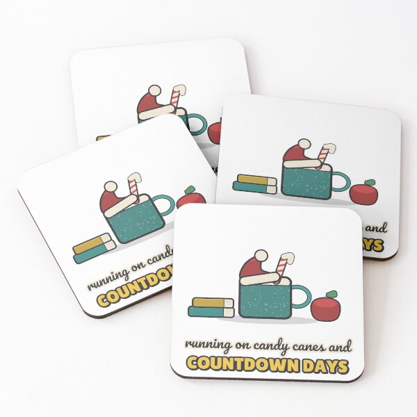 Item preview, Running on Candy Canes and Countdown Days - Funny Teacher Christmas designed and sold by BooAndBloomCo.