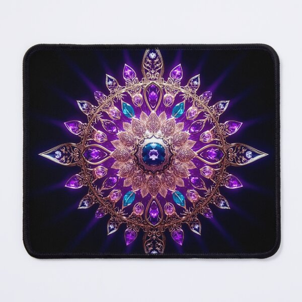 Item preview, Geometric jeweled mandala pattern designed and sold by KingsArtworx 2.