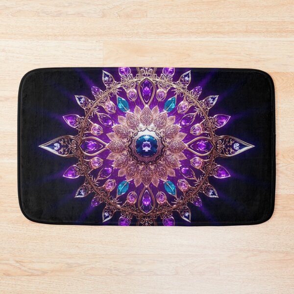 Item preview, Geometric jeweled mandala pattern designed and sold by KingsArtworx 2.