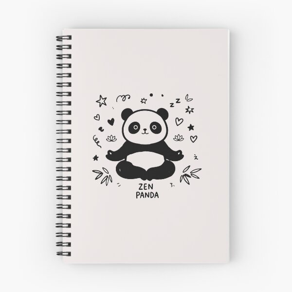 Item preview, Zen Panda Cute Meditating Yoga Doodle Kawaii Animal Art designed and sold by Cipher & Soul.