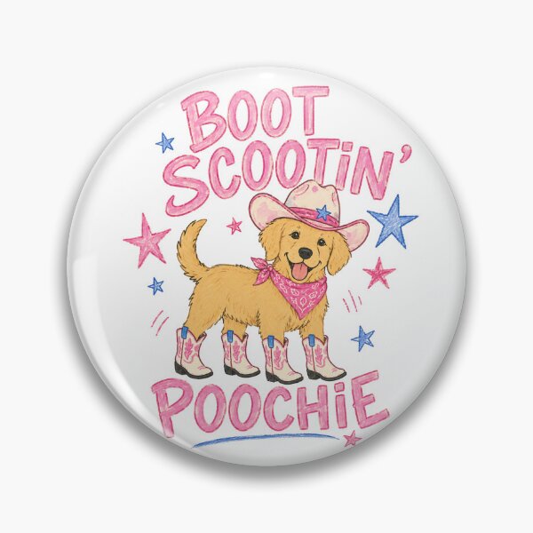 Item preview, Boot Scootin' Poochie designed and sold by coastalquillco.