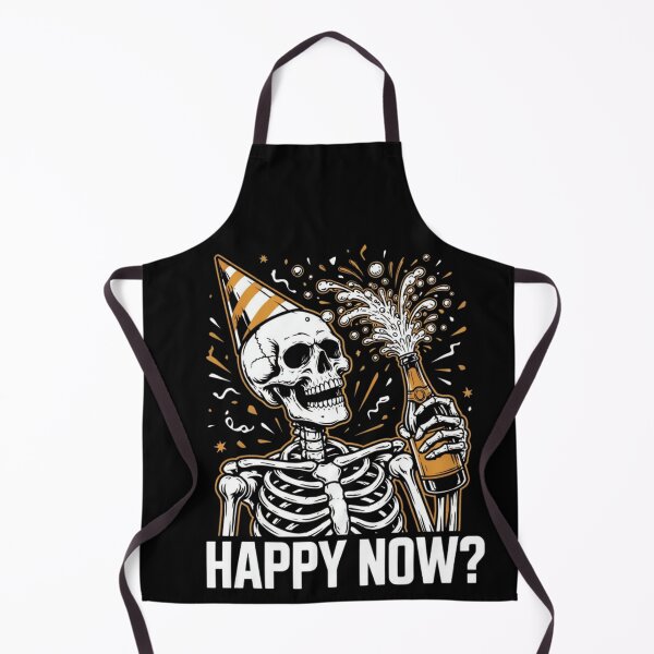 Item preview, Happy Now New Year Skeleton - Funny Gothic New Years Eve designed and sold by wyzin39.