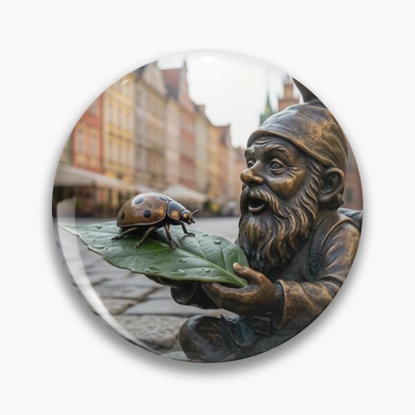Item preview, Ladybug Gnome Art Print – Ladybug Lover Gift, Poland Travel Decor designed and sold by Purrfecta.