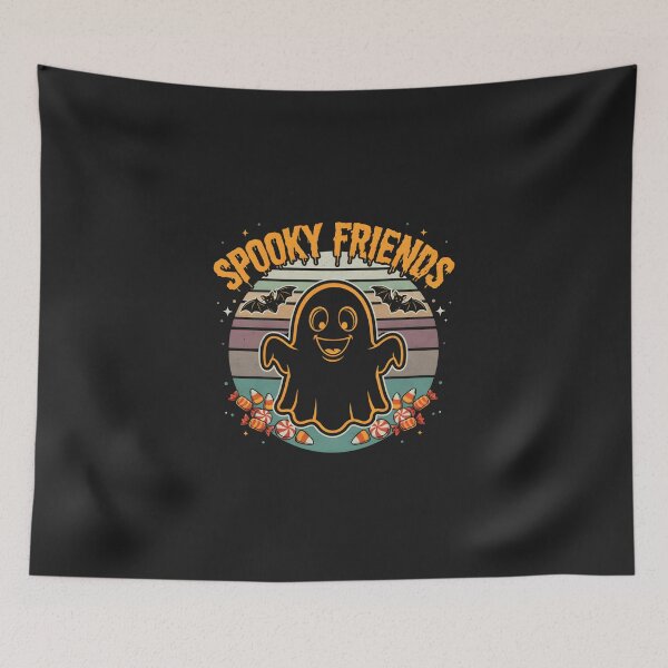 Item preview,  Spooky Friends Cute Ghost Halloween Retro Vintage  designed and sold by dragonbol023.