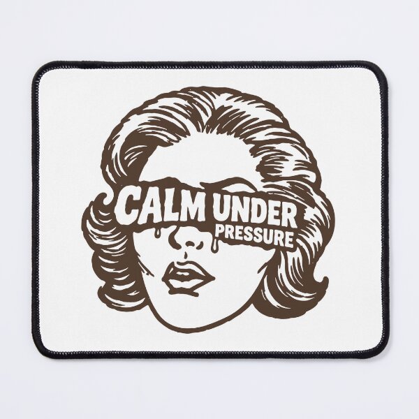 Item preview, Calm Under Pressure Nurse Tee — Brown version designed and sold by KiwyStudio.