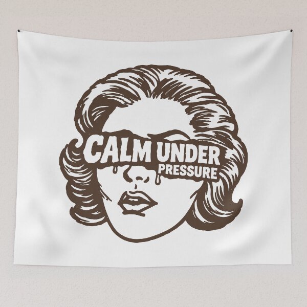 Item preview, Calm Under Pressure Nurse Tee — Brown version designed and sold by KiwyStudio.