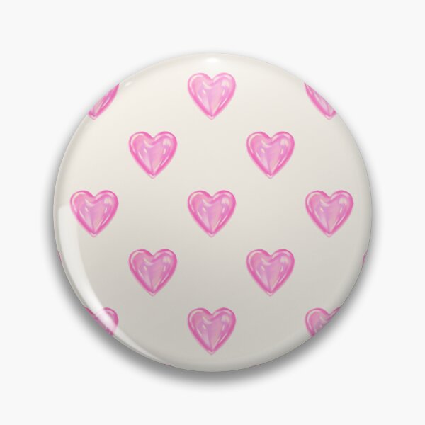 Item preview, Glossy 3D Pink Heart Pattern designed and sold by jianina-alondra.