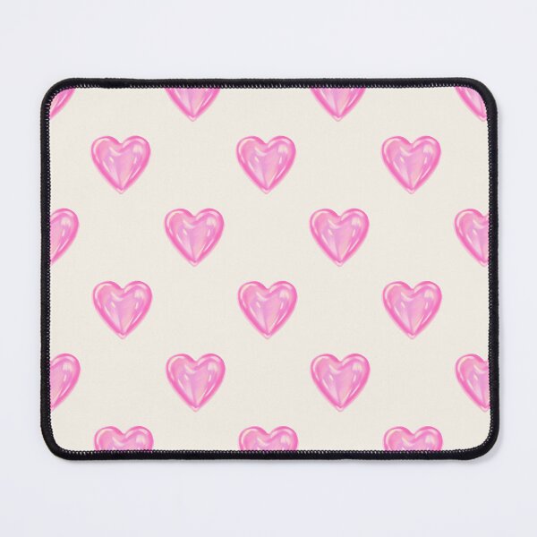 Item preview, Glossy 3D Pink Heart Pattern designed and sold by jianina-alondra.