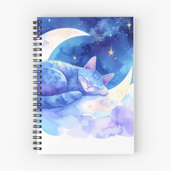 Item preview, Sleeping Cat on Crescent Moon designed and sold by BetweenForms.