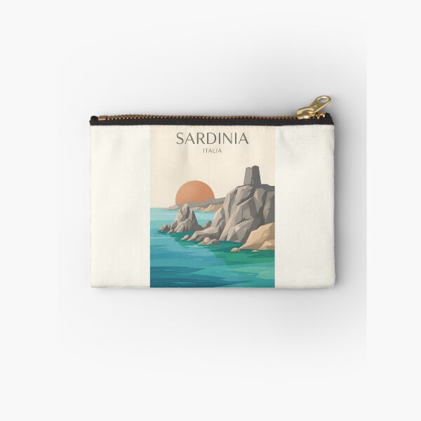 Item preview, Sardinia Italy Vintage Travel Poster - Minimalist Emerald Coast Art Print designed and sold by DuckOddity.