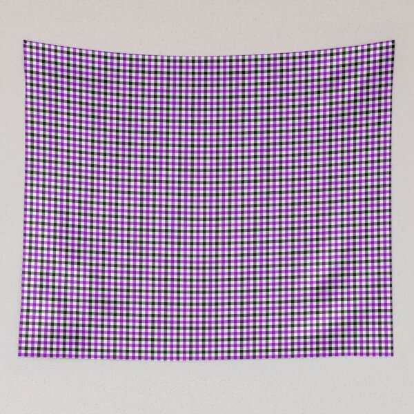 Item preview, Purple Black and White Gingham Check Design  designed and sold by PatternTitan.
