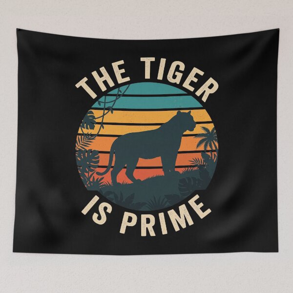 Item preview, The Tiger Is Prime Wildlife Animal Lover Big Cat designed and sold by theandroidvivz.