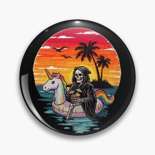 Item preview, Skeleton and unicorn traveling designed and sold by JoeVadelma.