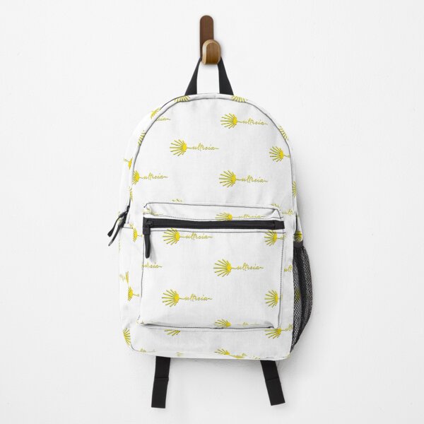 Item preview, Ultreia Typography Santiago Compostela Yellow Scallop Shell designed and sold by CandelariHinkle.