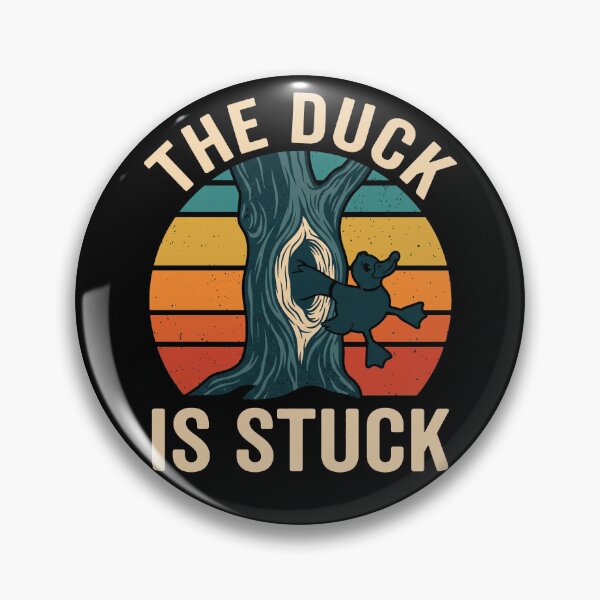 Item preview, The Duck Is Stuck Funny Duck Lover Animal Owner Wildlife Nature designed and sold by theandroidvivz.
