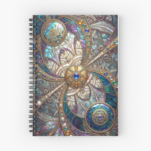 Item preview, Steampunk Stained Glass Celestial Clockwork designed and sold by Frackxion.